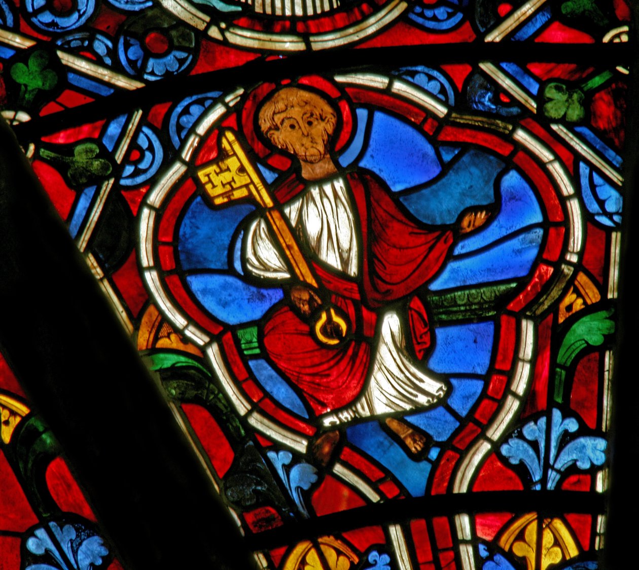 Fenêtre Ew représentant Saint Pierre - French School