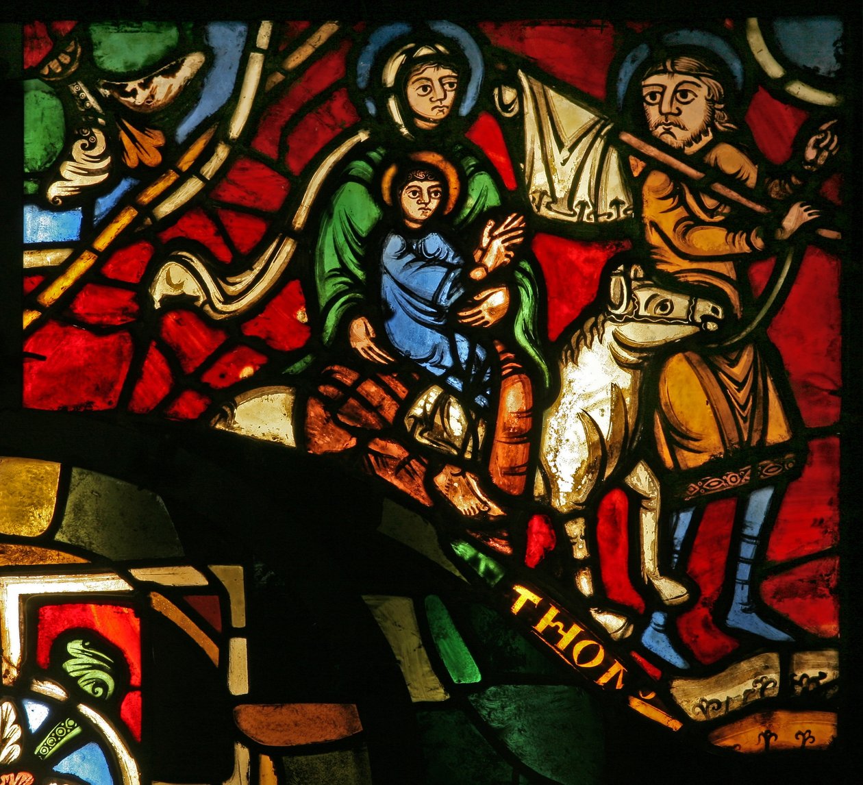 Trésor de la fenêtre - La fuite en Égypte - French School