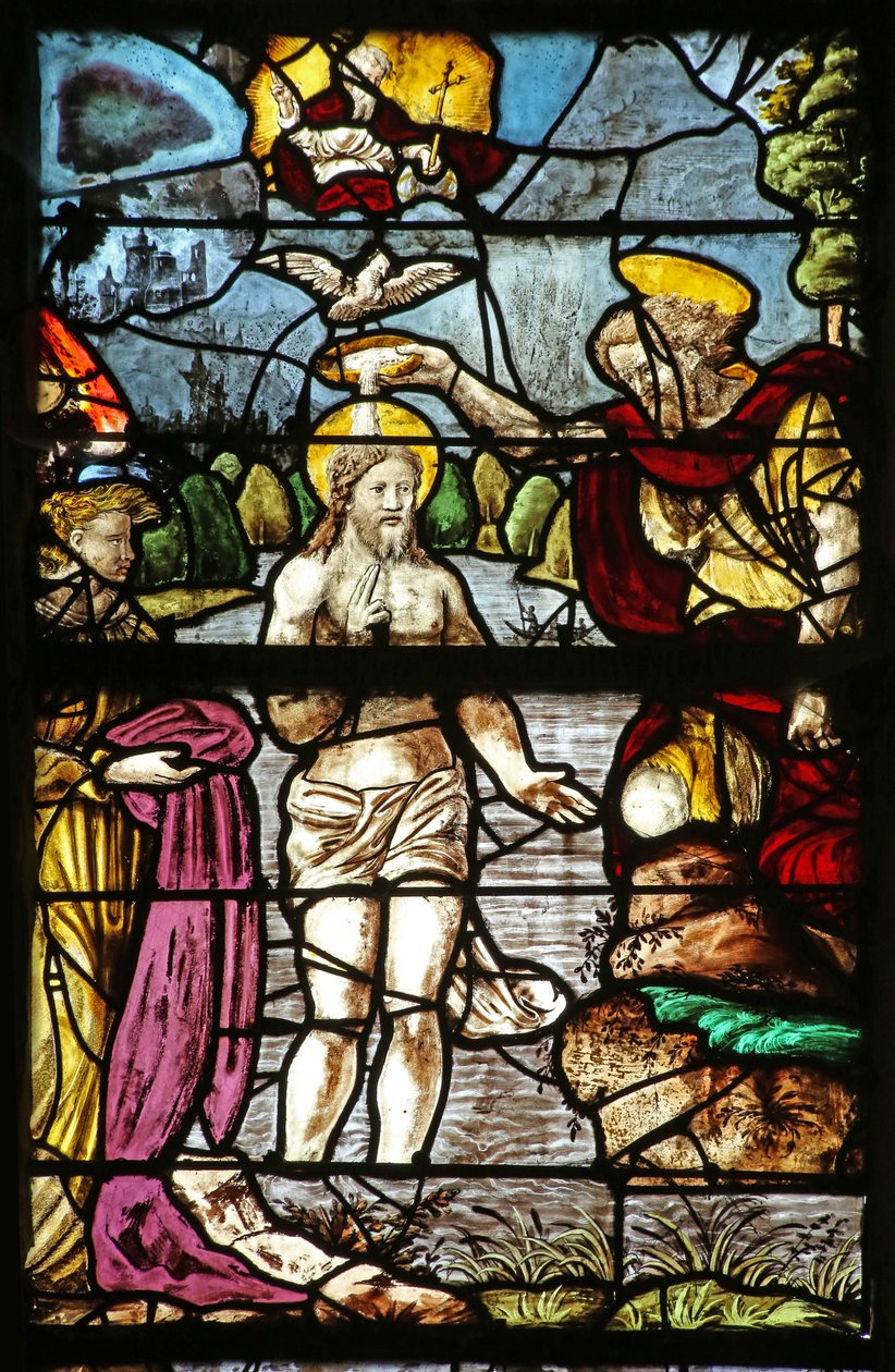 Baptême du Christ dans le Jourdain - French School