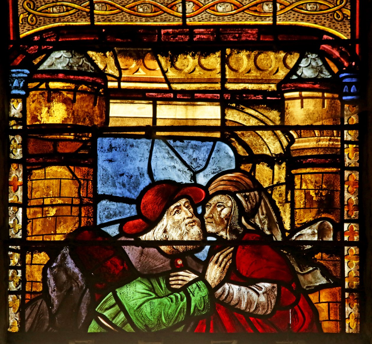 Sainte Anne et Joachim à la Porte Dorée - French School