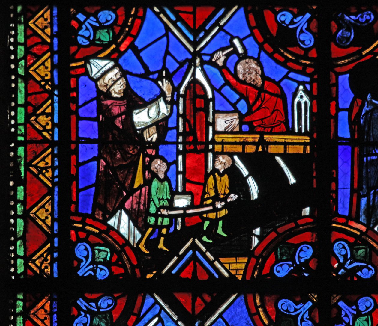 Fenêtre w06 représentant la construction d