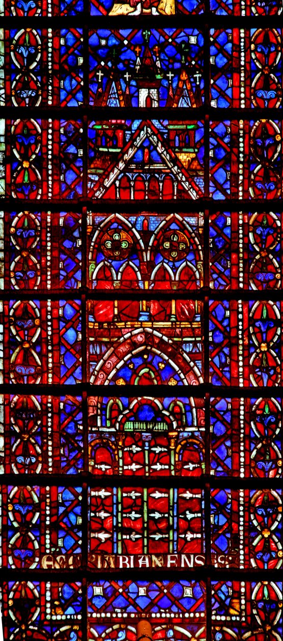 Fenêtre w105 représentant la cathédrale d