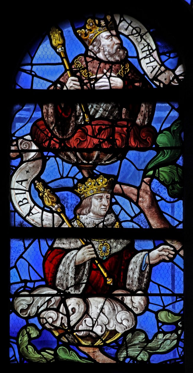 Fenêtre w10 représentant le roi Abia et le roi Josaphat sur l