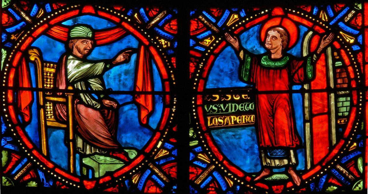 Le Grand Prêtre essayant de dissuader Saint Étienne de prêcher (moderne) - French School