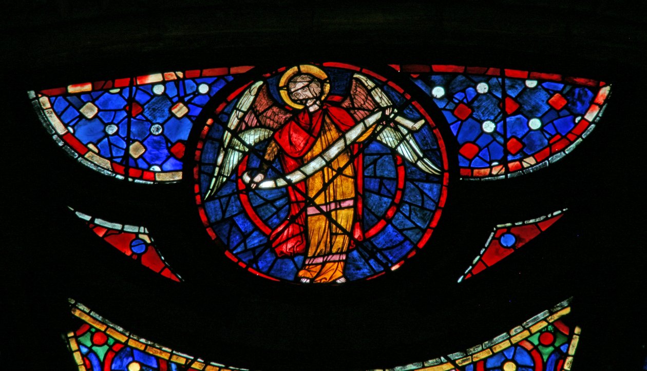 Fenêtre w115 représentant un ange - French School