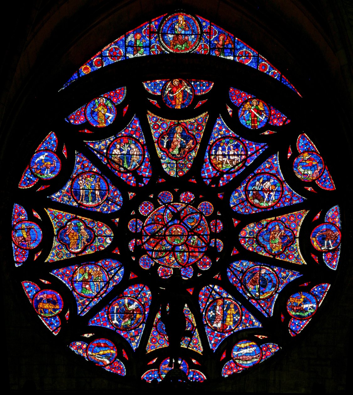 La Création (partiellement moderne) (rosace - intérieur) - French School
