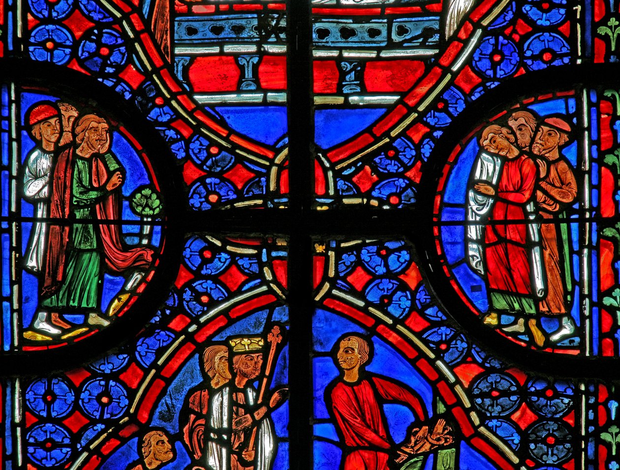 Fenêtre w11 représentant les spectateurs à l
