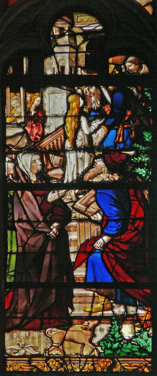 Une scène de la vie de la Vierge Marie : la Présentation au Temple - French School