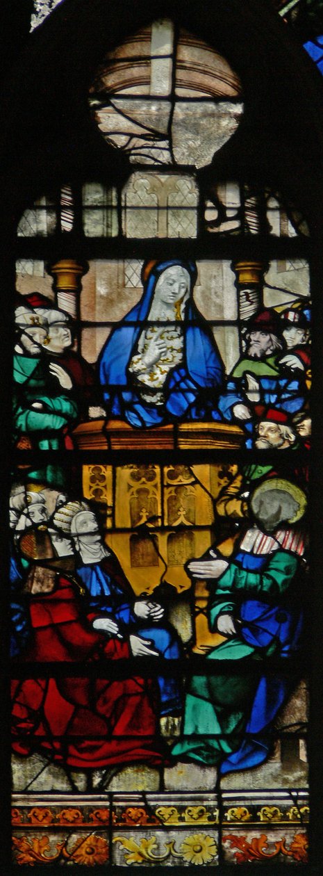 Une scène de la vie de Sainte Marie-Madeleine - la sainte prêchant - French School