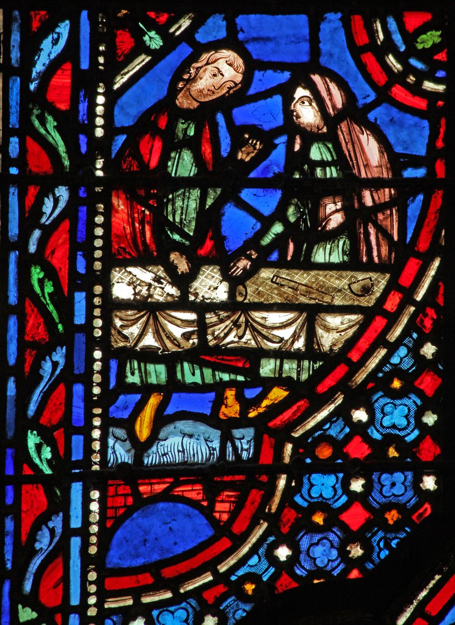 Saül reçoit Samuel I Sam 9 22-24 - French School