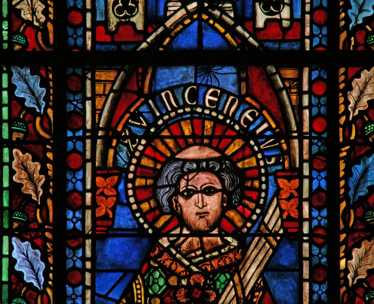 Fenêtre w201 représentant Saint Vincent - French School