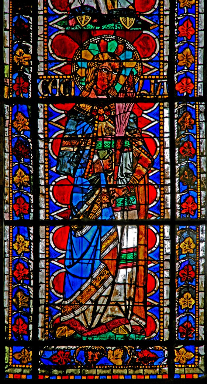 Fenêtre w202 représentant Sainte Cécile - French School