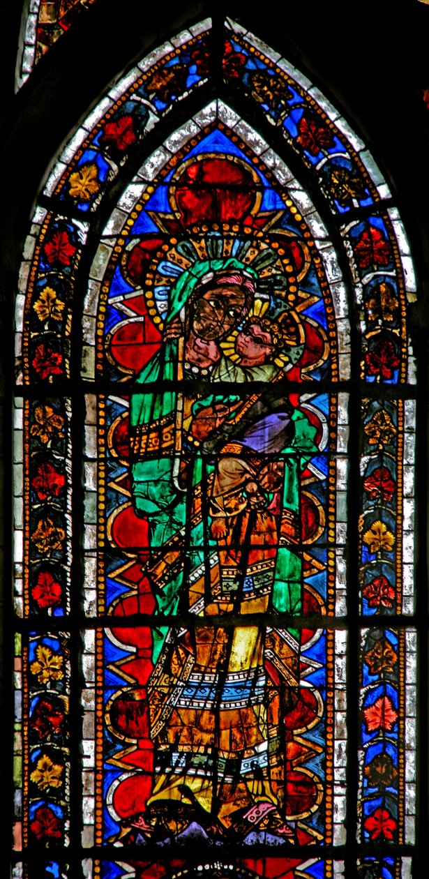 Fenêtre w202 représentant la Vierge et l