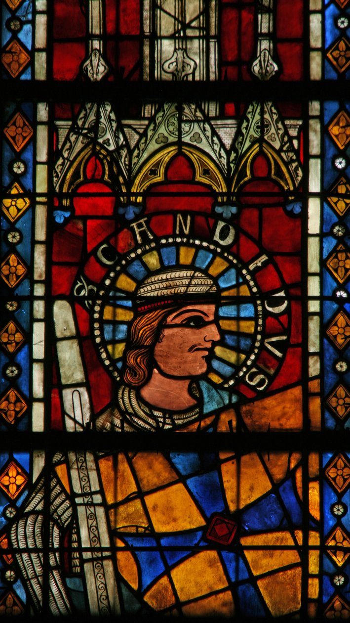 Fenêtre w203 représentant Saint Candide - French School
