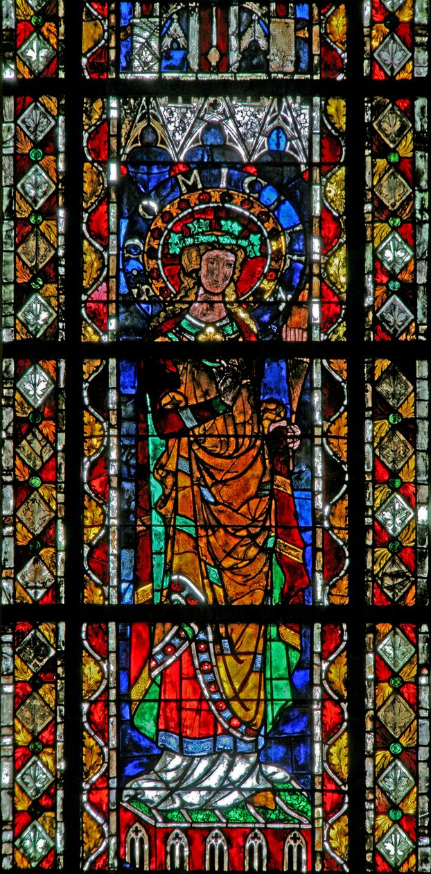 Fenêtre w204 représentant Sainte Domitille - French School