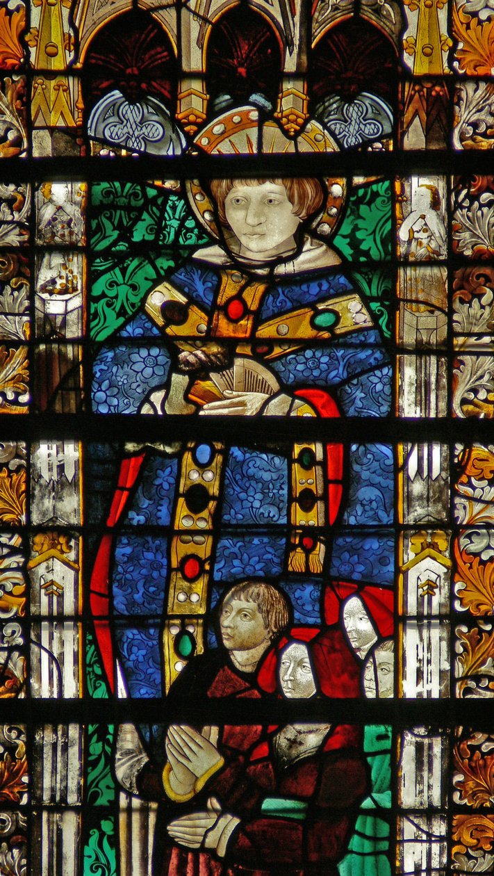 Saint Séverin et une famille de donateurs - French School