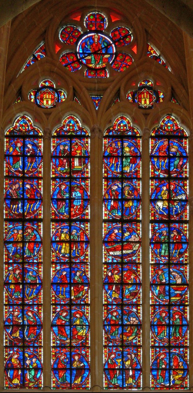 Fenêtre de Saint Jacques et la légende du dépendant perdu - French School