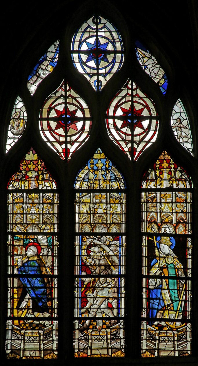 Saint Clément (R) et la mort de Saint Thomas Becket - French School