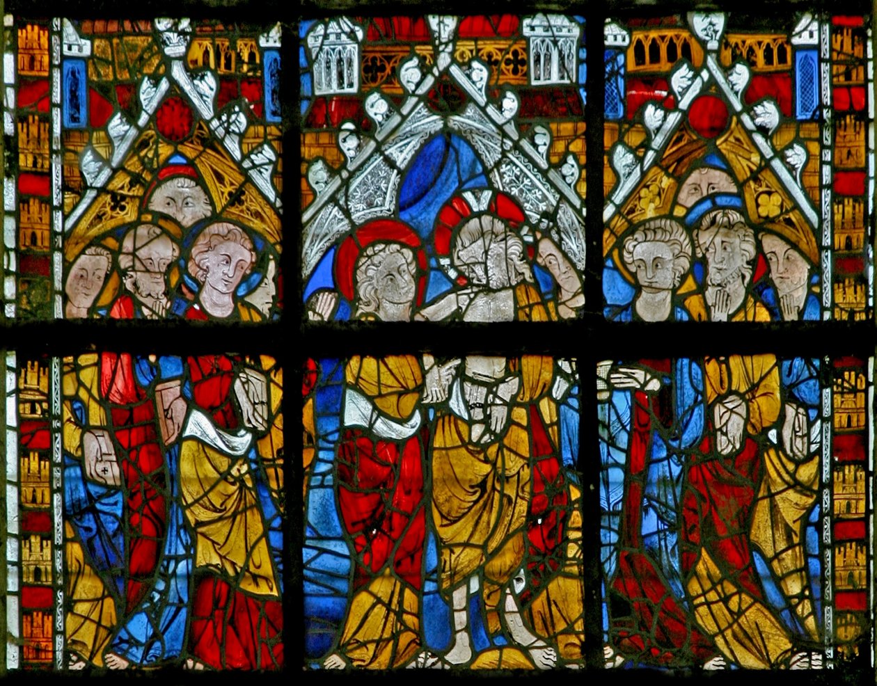 Fenêtre w217 représentant Saint Thomas le douteur - French School