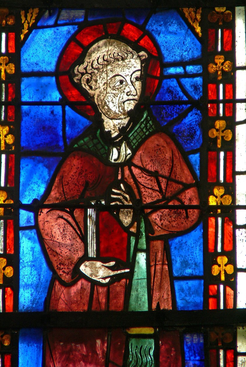 Fenêtre w21 représentant Saint Sylvestre - French School