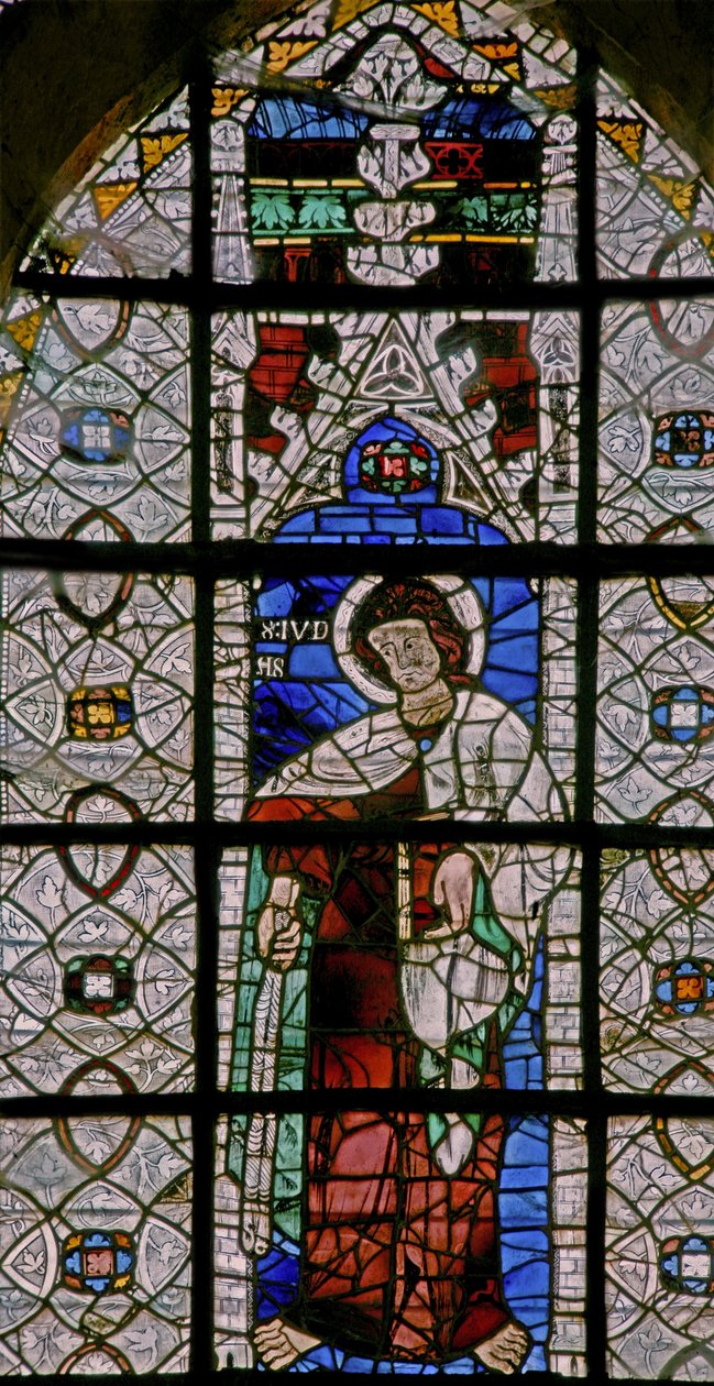 Fenêtre w227 représentant Saint Judas Iscariote (une rare représentation de Judas en tant que saint) - French School