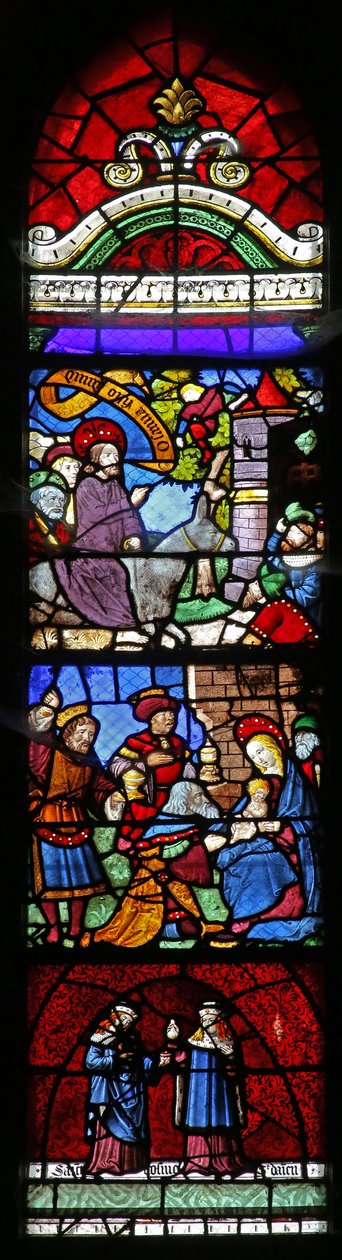 Entrée à Jérusalem; Adoration des Mages; Saints Cosmos et Damien - French School