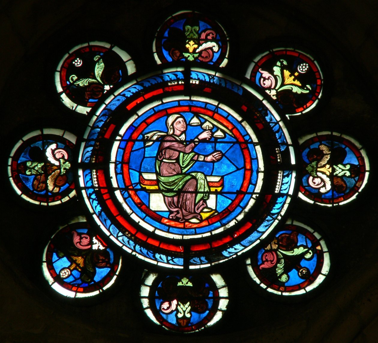 Fenêtre w235 représentant les Arts Libéraux : Musique (principalement moderne) - French School