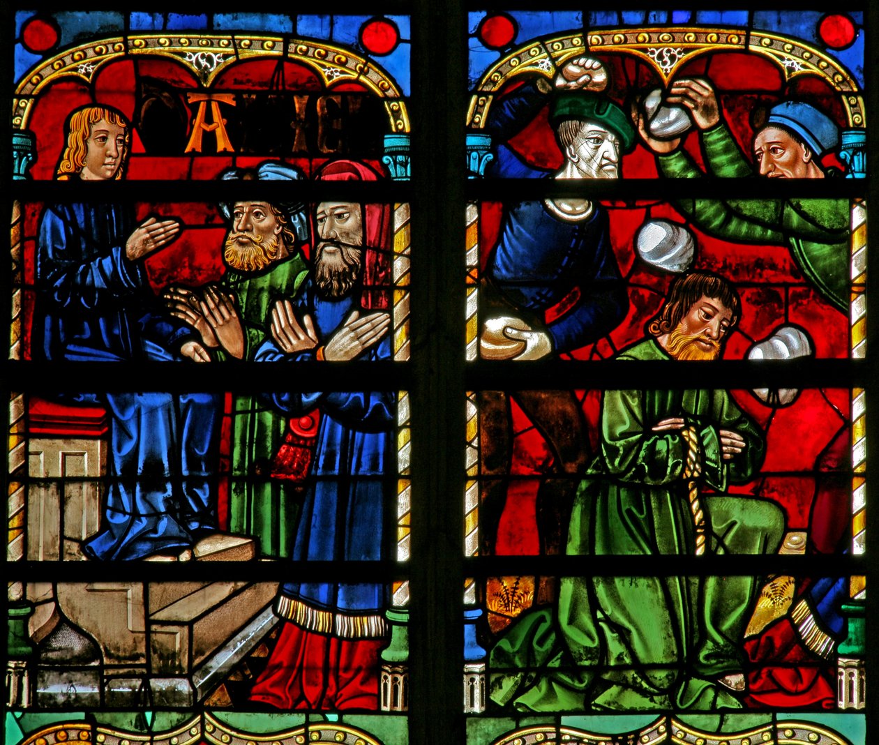 Daniel confond les anciens - qui sont ensuite lapidés - French School