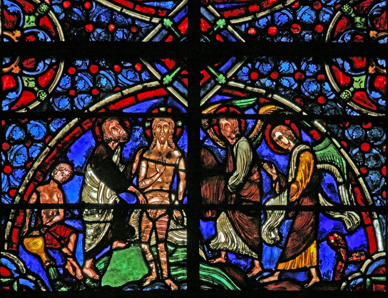 Le Baptême dans le Jourdain - French School