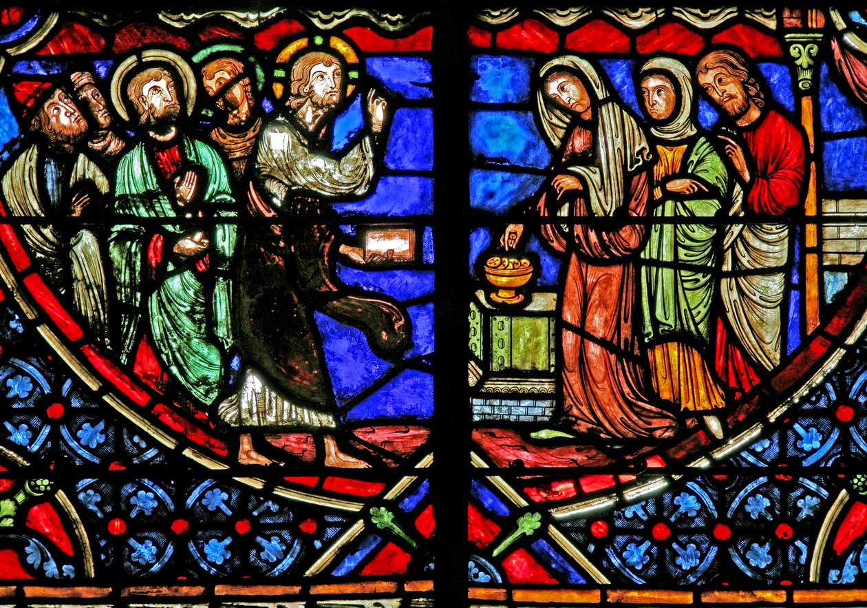 La veuve et son offrande - French School