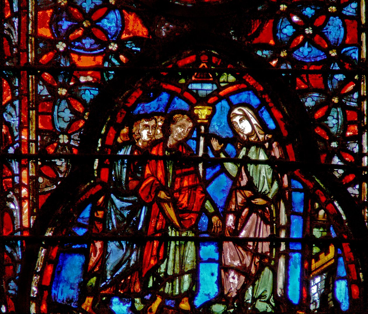 La prostituée Rahab avec les espions - French School