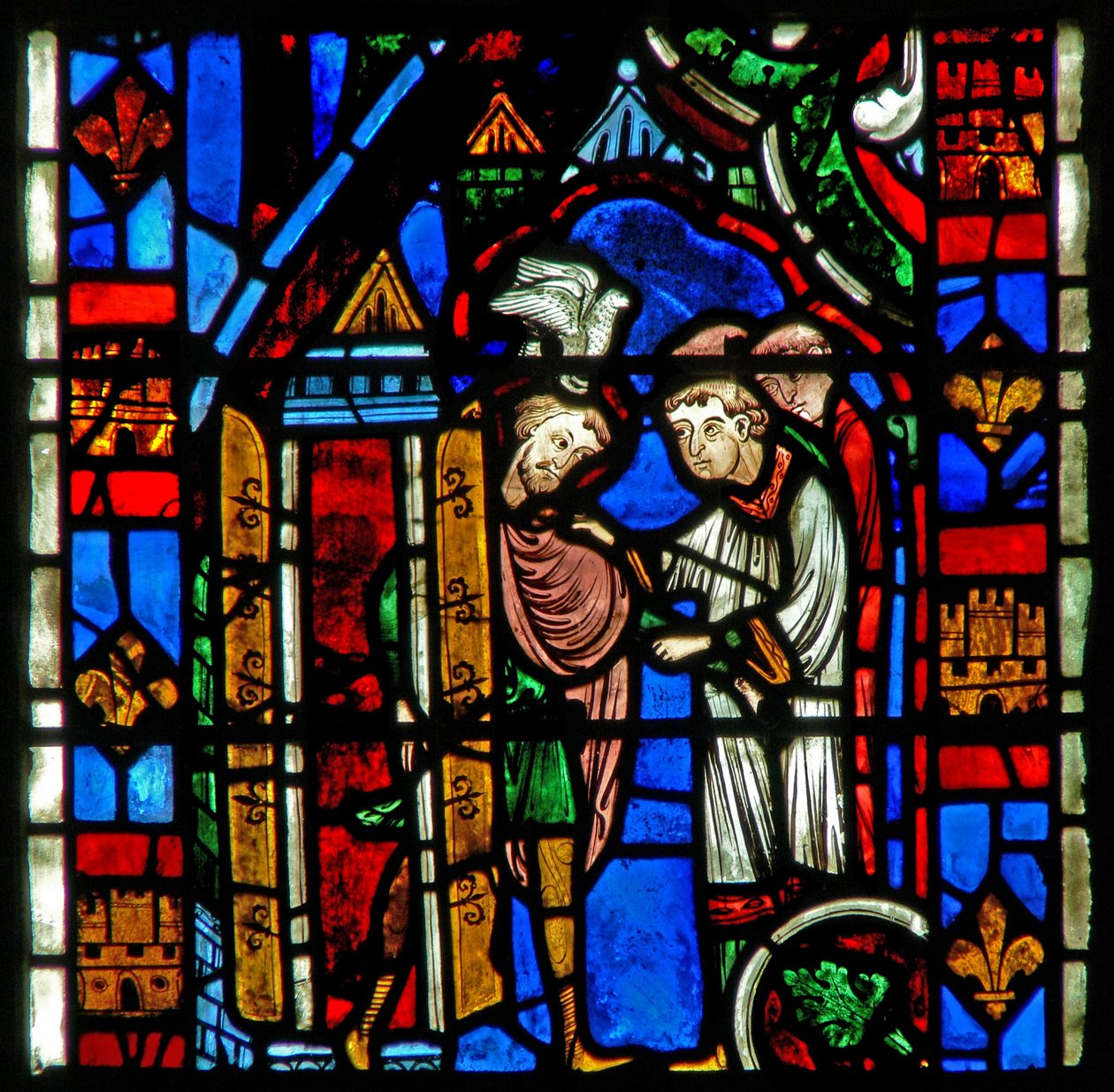 Fenêtre w51 représentant Saint Sever : alors qu