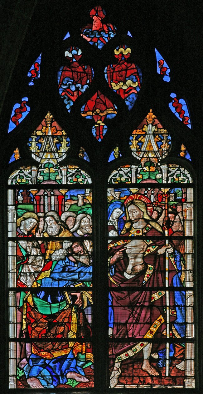 Fenêtre w58 représentant Saint Thomas le Douteur - French School