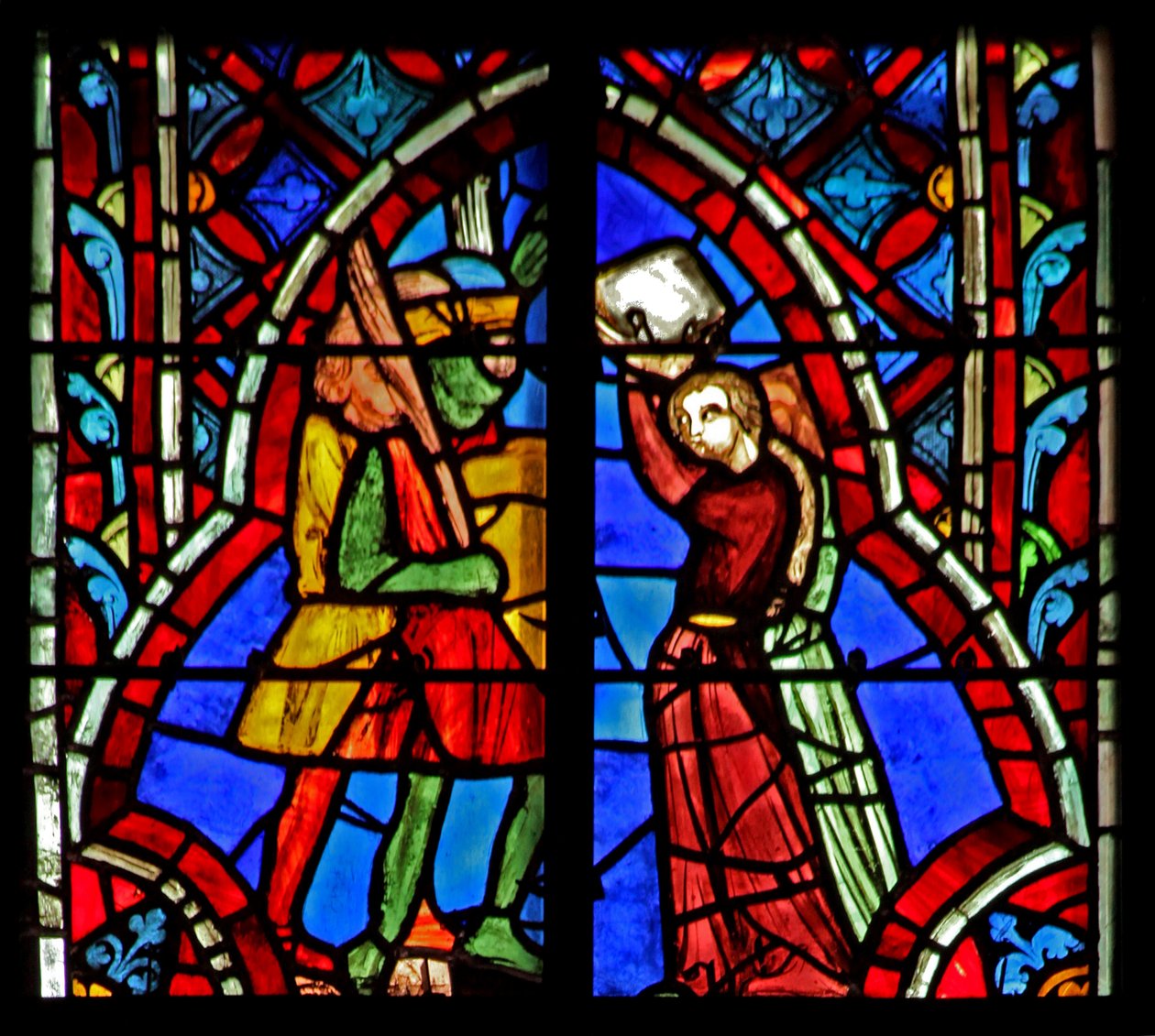 Jephthé rencontre sa fille. Juges XI 34-35 - French School