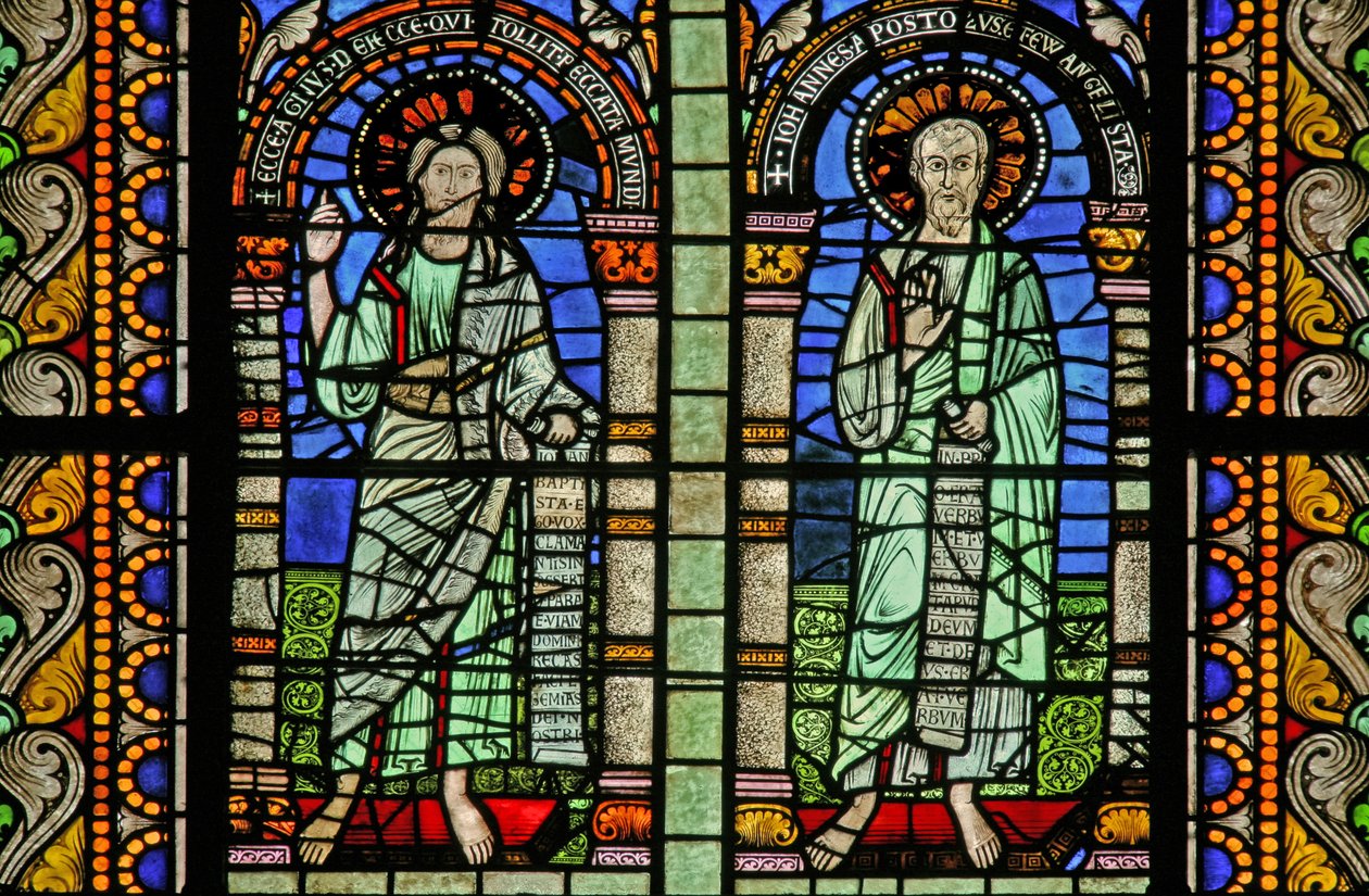 Fenêtre w5 représentant Saint Jean et Saint Jean-Baptiste - French School