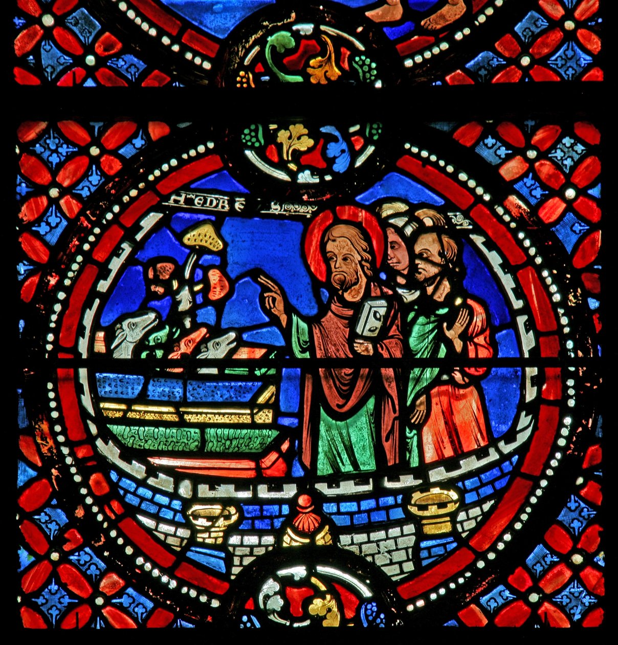 Saint André transforme sept démons en chiens - French School