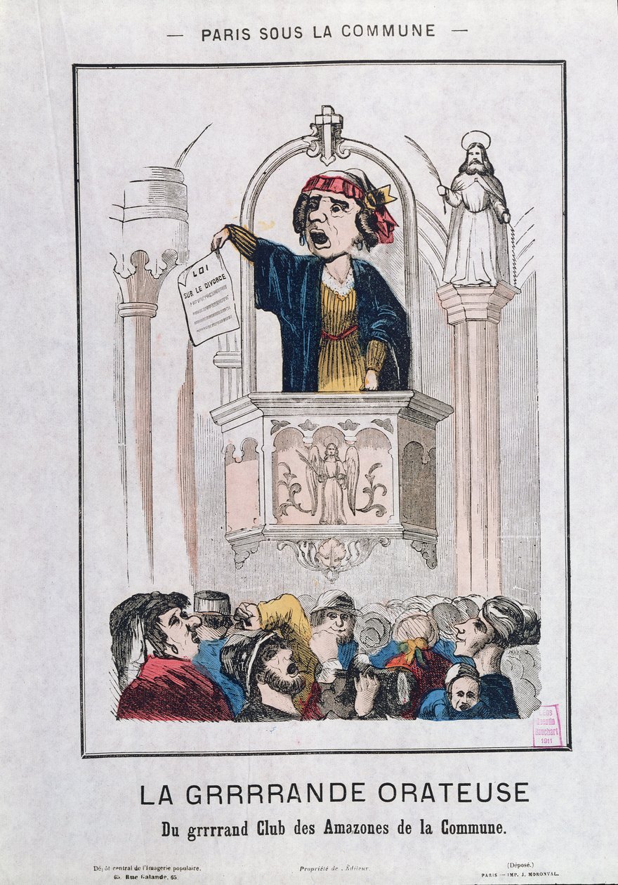 Club des femmes pendant la Commune, 1871 - French School