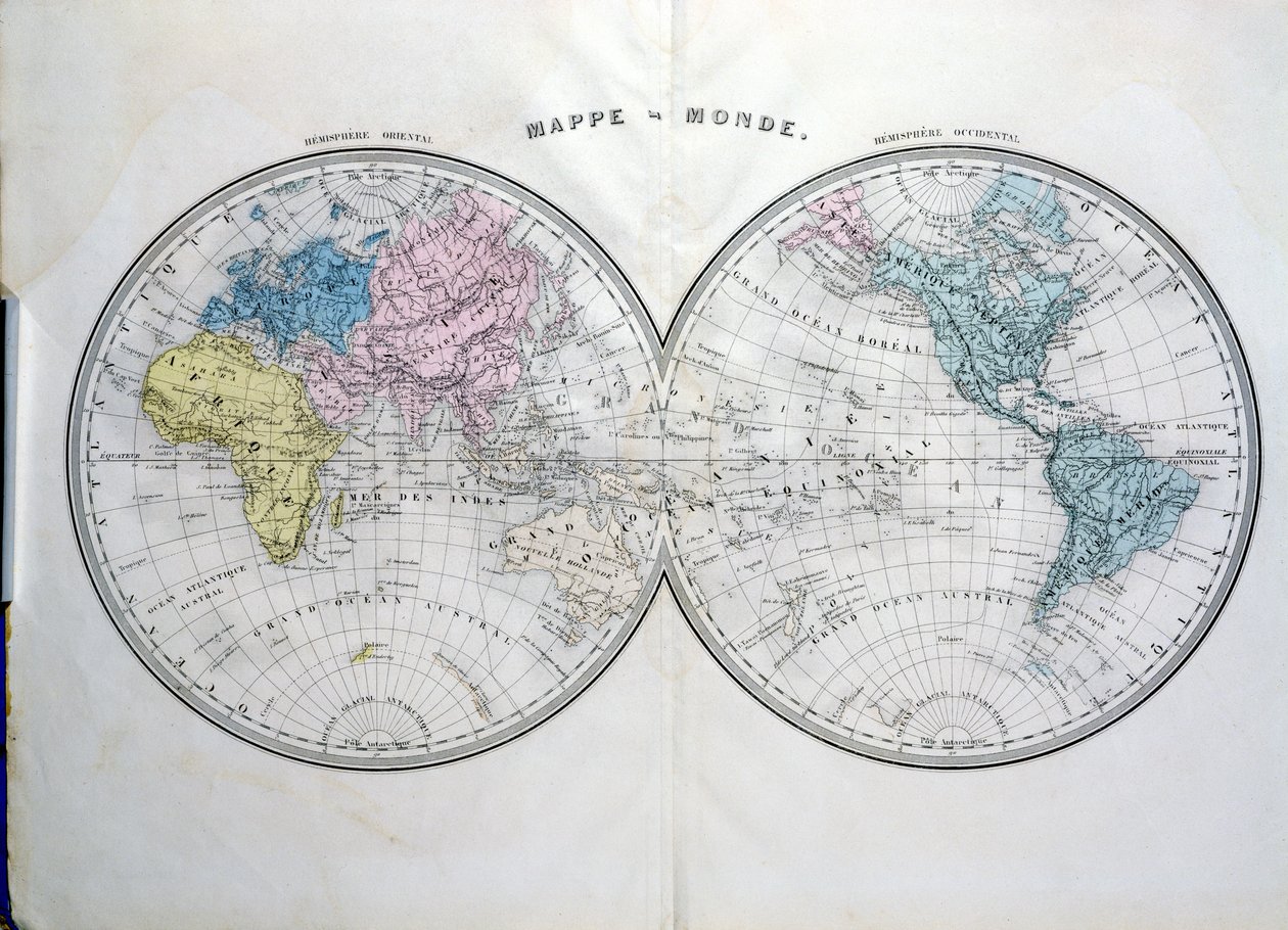 Carte du monde, illustration de l