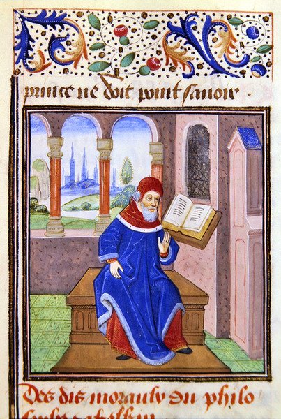 Zaqaquin, de Histoire des Philosophes, fin du XVe siècle - French School