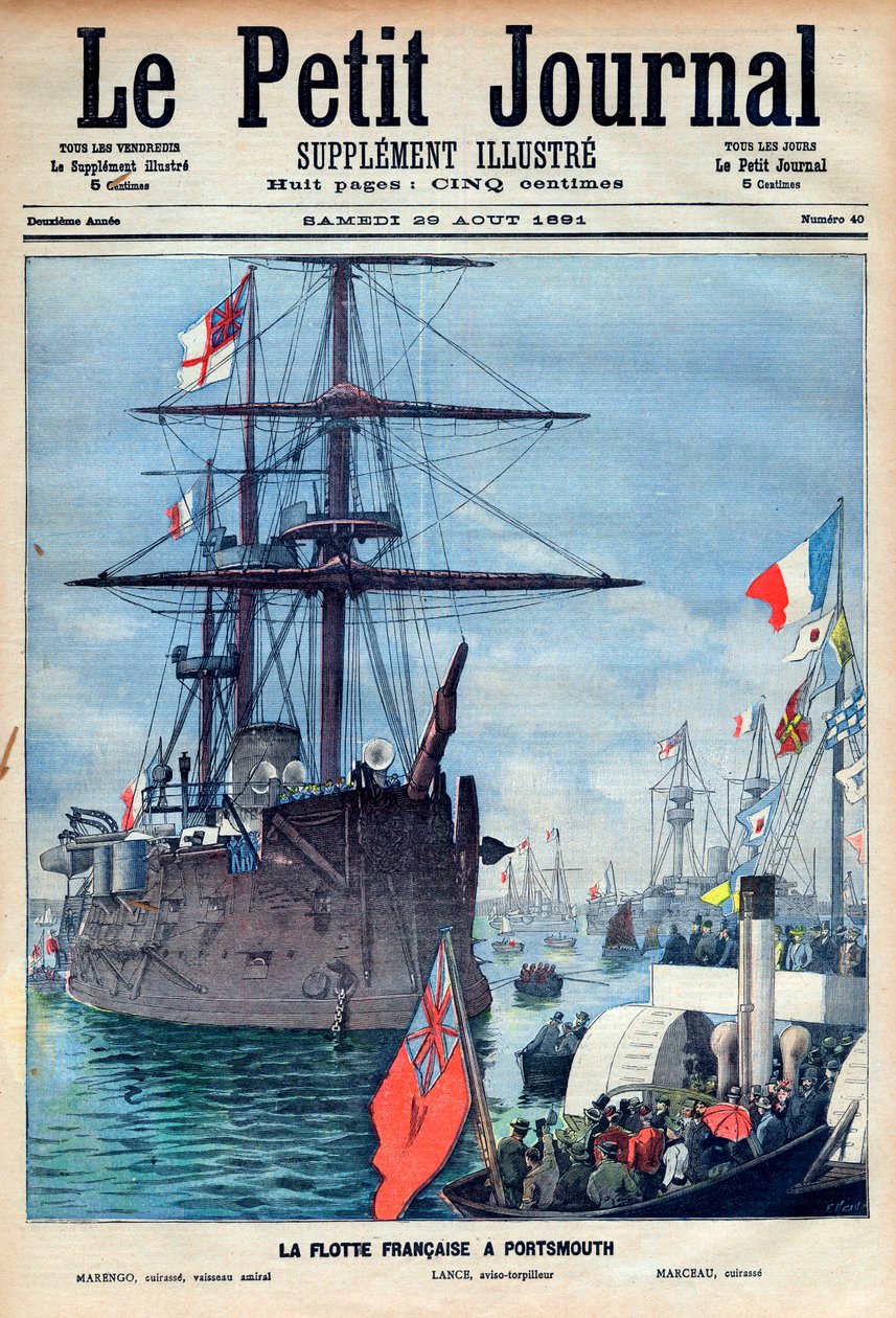 La flotte française à Portsmouth : navire amiral « Marengo », l