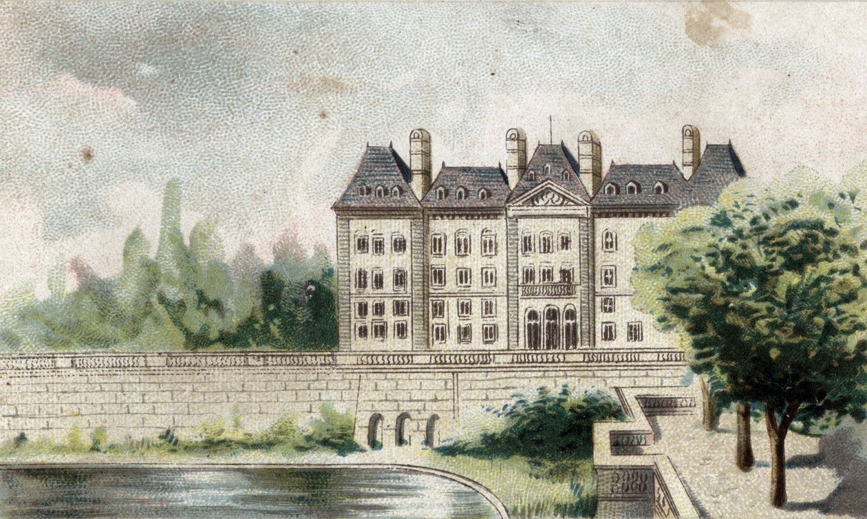 Vue du château de Meudon (Seine et Oise) - French School