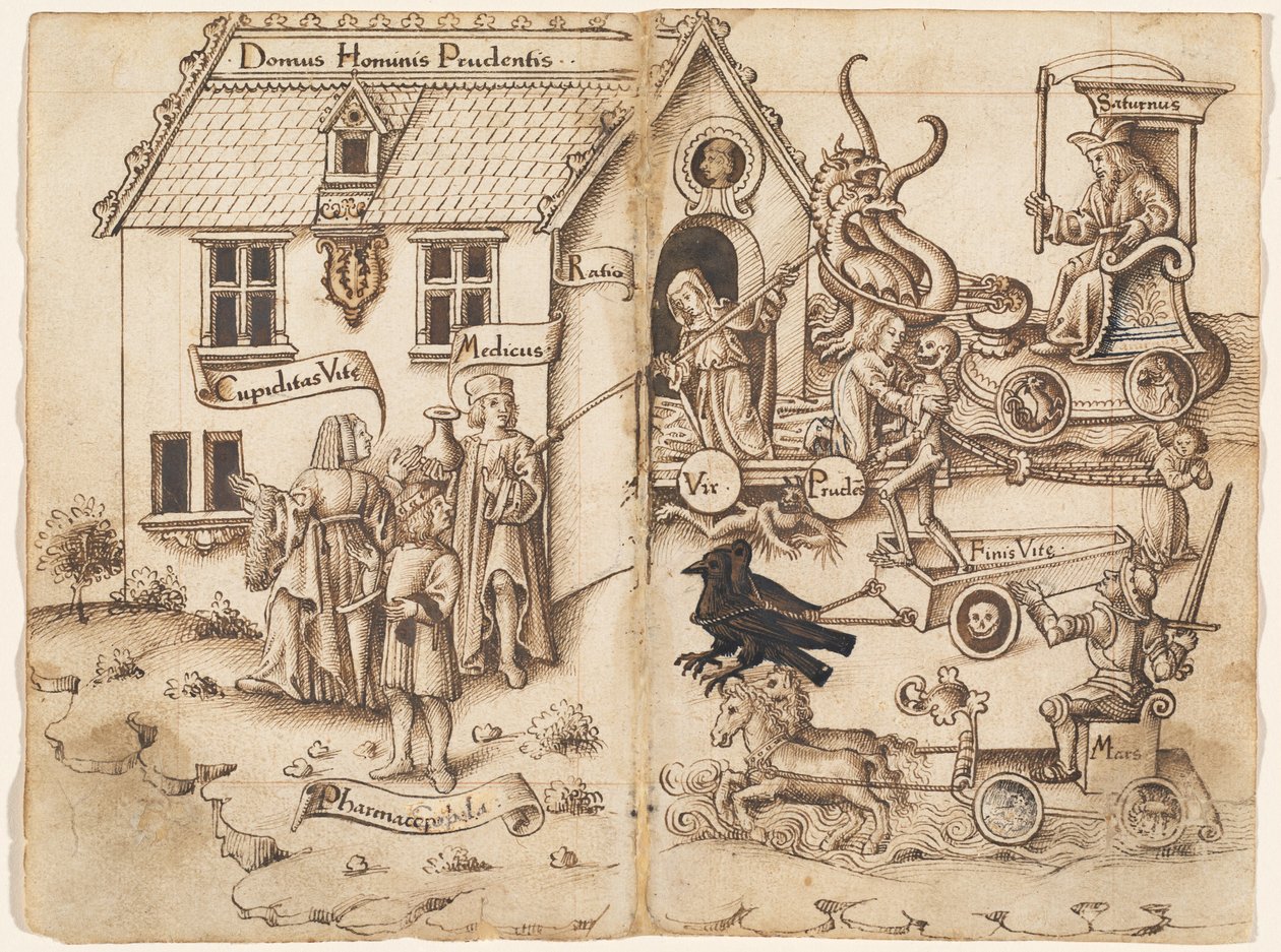 "Ne te retourne pas lorsque tu arrives à la fin" - French early 16th Century