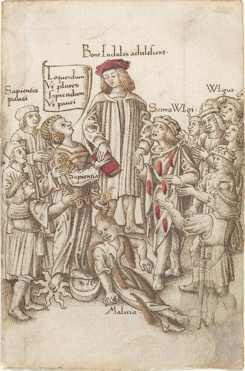 "Ne marchez pas en dehors de la voie publique" [fol. 35 recto] - French early 16th Century