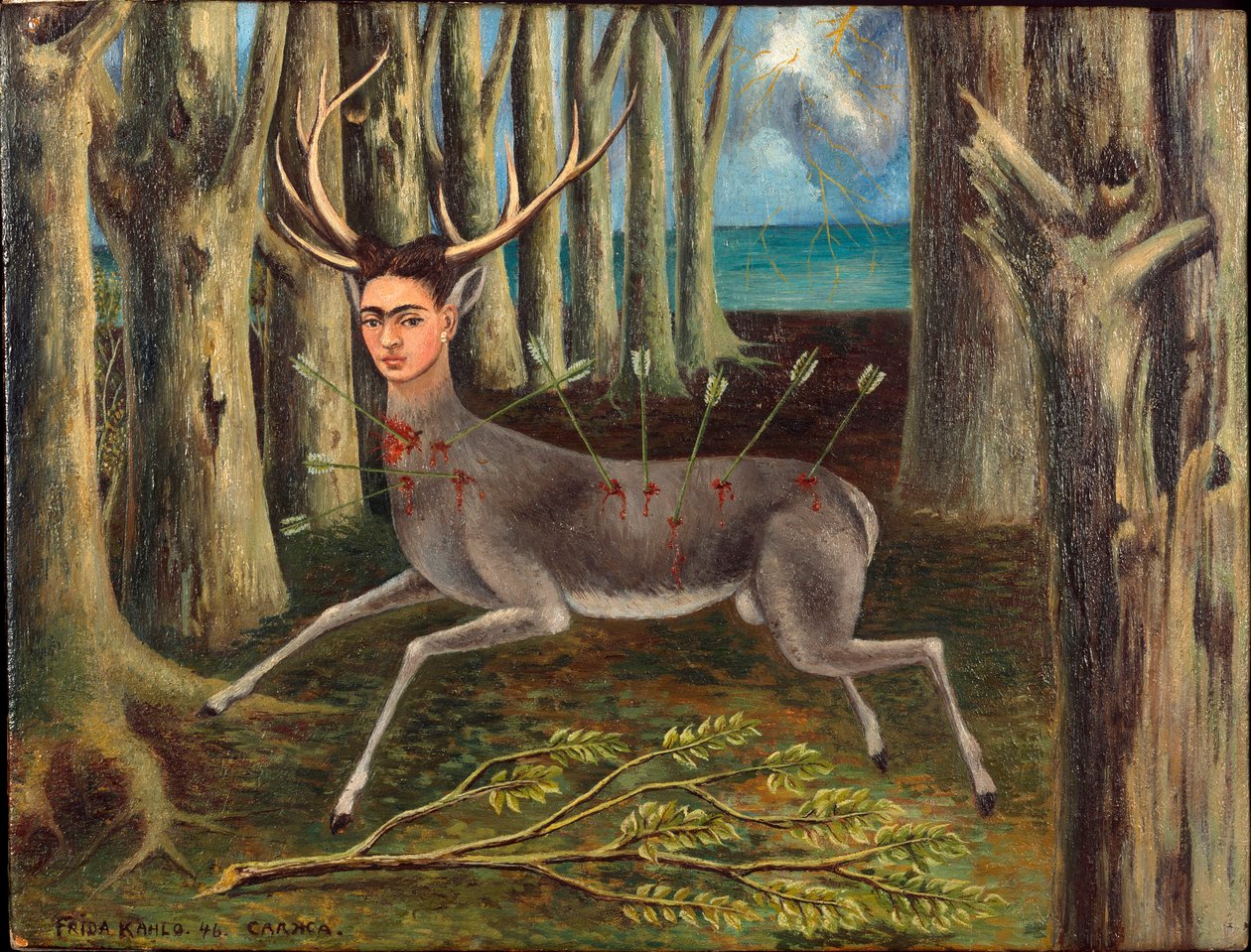 El venado herido (Le cerf blessé ou Le petit cerf) - Frida Kahlo