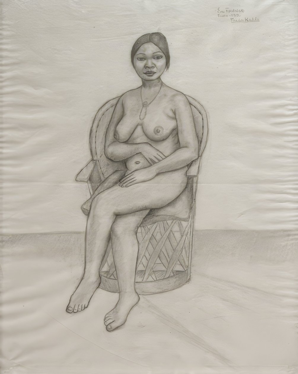 Eva Frederick nue - Frida Kahlo