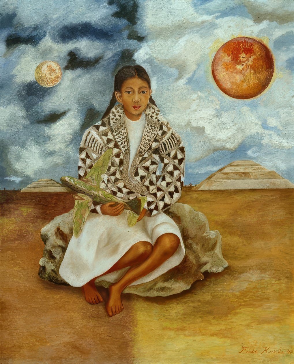 Portrait de Lucha Maria, une jeune fille de Tehuacan - Frida Kahlo