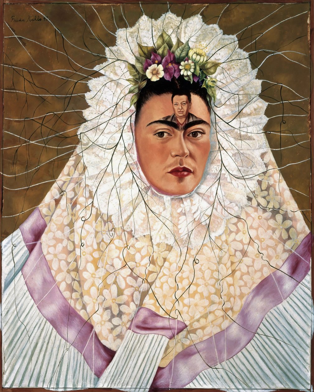 Autoportrait en Tehuana ou Diego en tête - Frida Kahlo