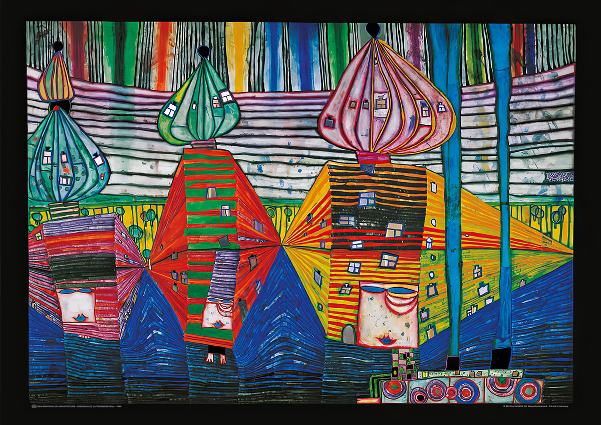 Emersion de la Troisieme Peau - Friedensreich Hundertwasser
