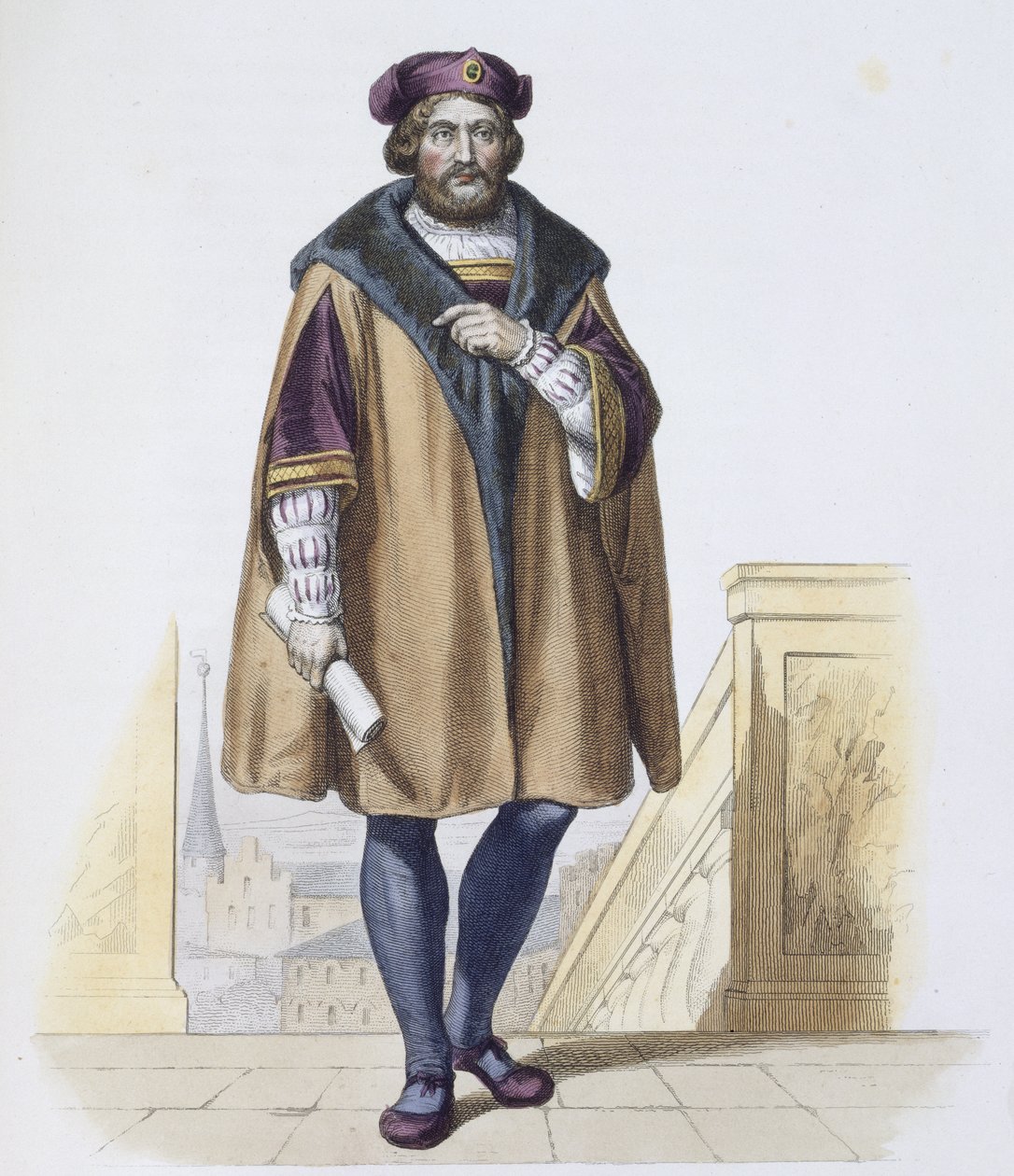Pierre de Ronsard (1524-85) gravé par Delaistre - Friedrich Bouterwek