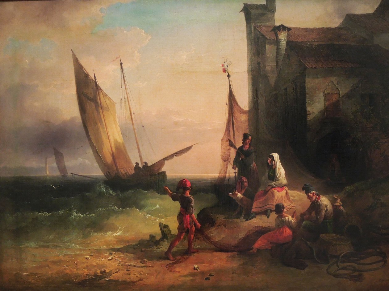 Famille de pêcheurs de Chioggia - Friedrich Gauermann